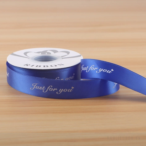 Dây ruy băng lụa satin Just For You in chữ nhiều màu gói hoa buộc quà bản 2.5cm x 30yard ảnh 13