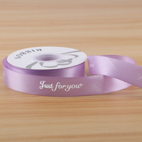 Dây ruy băng lụa satin Just For You in chữ nhiều màu gói hoa buộc quà bản 2.5cm x 30yard ảnh 25