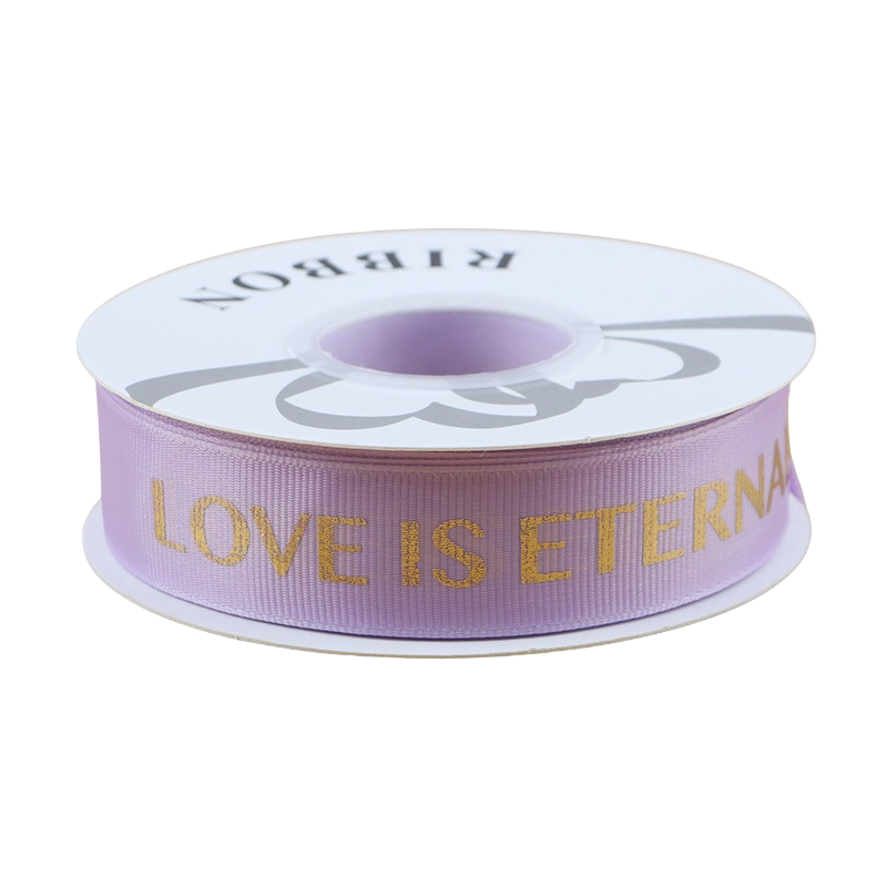 Dây ruy băng gân in chữ đồng Love Is Eternal bản 2.5cm x 30yard nhiều màu ảnh 18