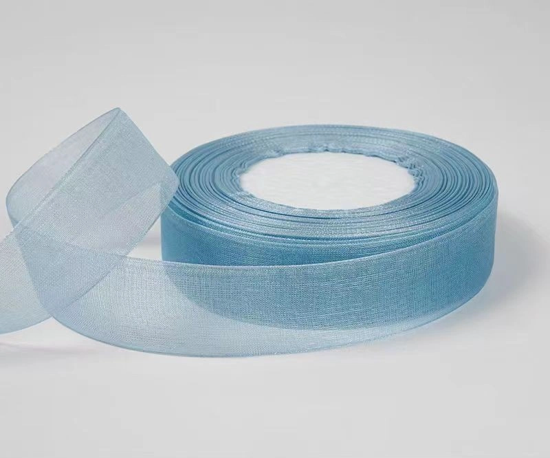 Cuộn ruy băng voan trong suốt bản 2.5cm x 45m làm nơ handmade, trang trí hộp quà ảnh 45