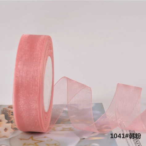Cuộn ruy băng voan trong suốt bản 2.5cm x 45m làm nơ handmade, trang trí hộp quà ảnh 42