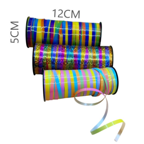 Ảnh sản phẩm Cuộn ruy băng nhựa kim tuyến bản 0.5 x 100 yard cột bóng, gói quà trang trí sự kiện  1