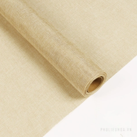 Cuộn lưới vải bố thô gói hoa giỏ quà 48cm x 5yard ảnh 23