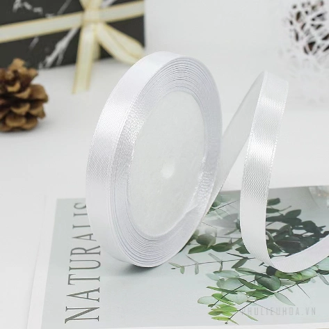 Ruy băng lụa Satin lõi xốp 1cm x 22m x (5 cuộn) ảnh 44
