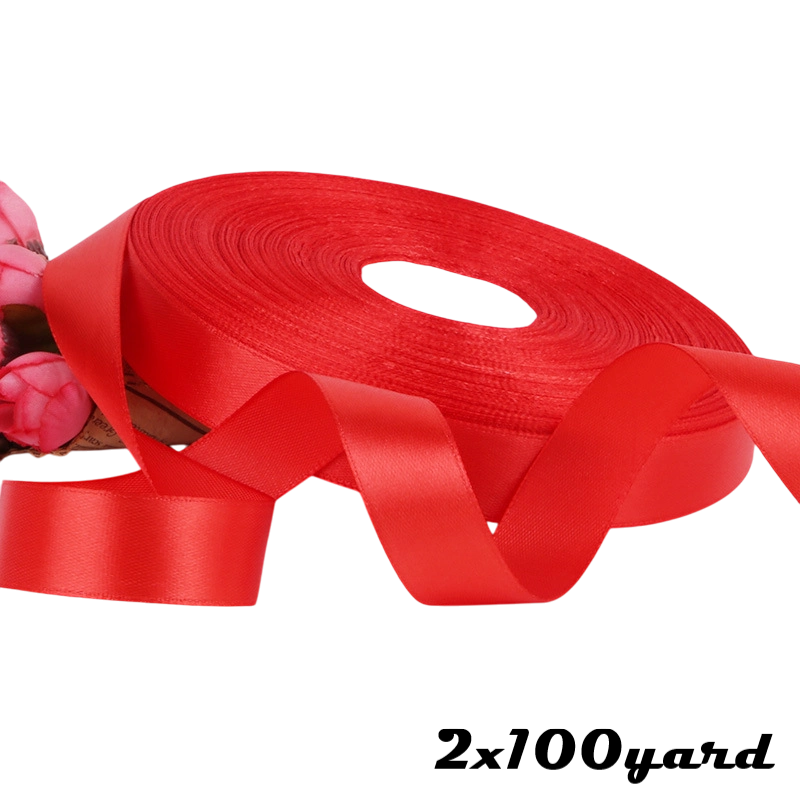 Ruy băng đỏ lụa satin khổ lớn ảnh 10