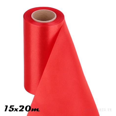 Ruy băng đỏ lụa satin khổ lớn ảnh 15