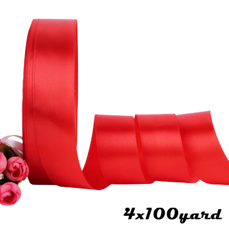 Ruy băng đỏ lụa satin khổ lớn ảnh 12