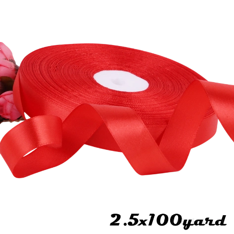 Ruy băng đỏ lụa satin khổ lớn ảnh 11