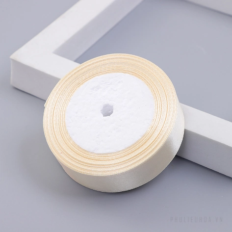  Ruy băng lụa Satin lõi xốp 2.5cm x 22m ảnh 26