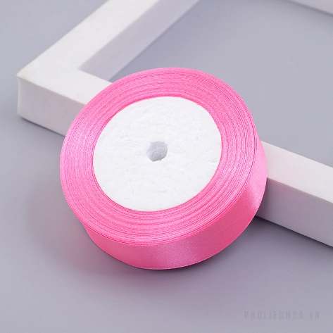  Ruy băng lụa Satin lõi xốp 2.5cm x 22m ảnh 28