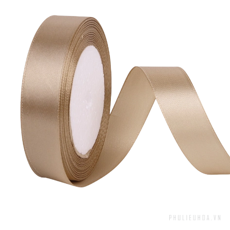  Ruy băng lụa Satin lõi xốp 2.5cm x 22m ảnh 36