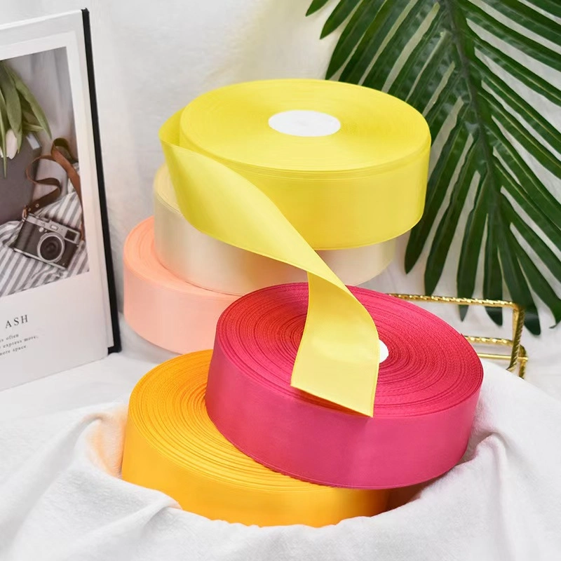 Cuộn ruy băng lụa satin trơn khổ 100yard lõi xốp ảnh 3