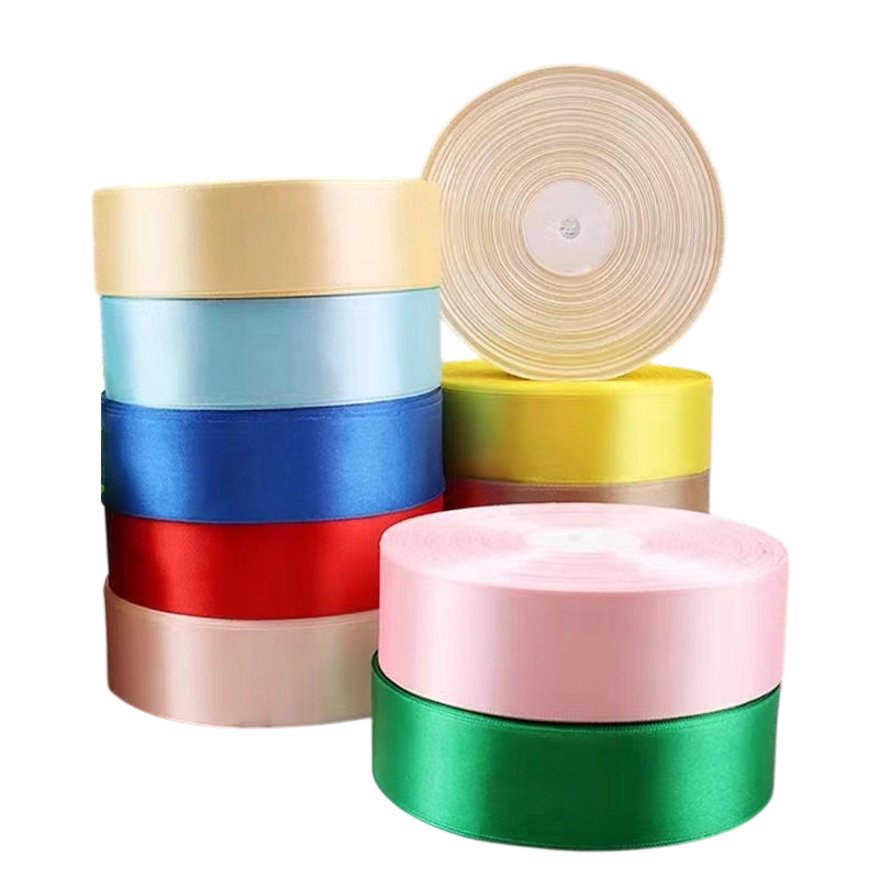 Cuộn ruy băng lụa satin trơn khổ 4cm x 100yard lõi xốp ảnh 1