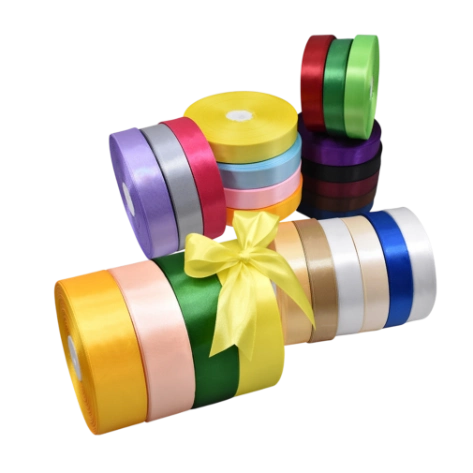 Cuộn ruy băng lụa satin trơn khổ 100yard lõi xốp ảnh 1