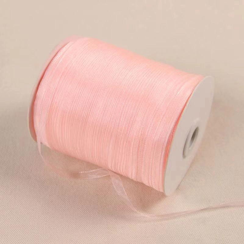 Cuộn 450m ruy băng voan trong suốt bản 1cm làm nơ handmade, trang trí hộp quà  ảnh 12