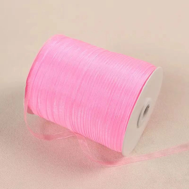 Cuộn 450m ruy băng voan trong suốt bản 1cm làm nơ handmade, trang trí hộp quà  ảnh 13