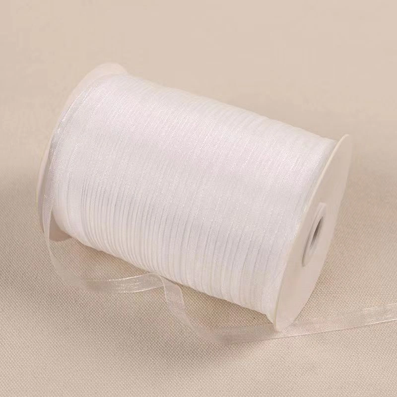 Cuộn 450m ruy băng voan trong suốt bản 1cm làm nơ handmade, trang trí hộp quà  ảnh 15