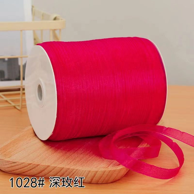 Cuộn 450m ruy băng voan trong suốt bản 1cm làm nơ handmade, trang trí hộp quà ảnh 21