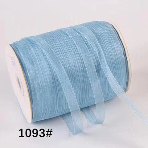 Cuộn 450m ruy băng voan trong suốt bản 1cm làm nơ handmade, trang trí hộp quà ảnh 22