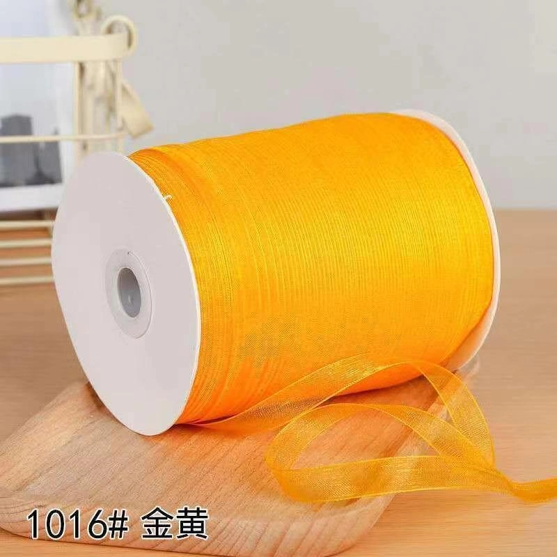Cuộn 450m ruy băng voan trong suốt bản 1cm làm nơ handmade, trang trí hộp quà ảnh 25