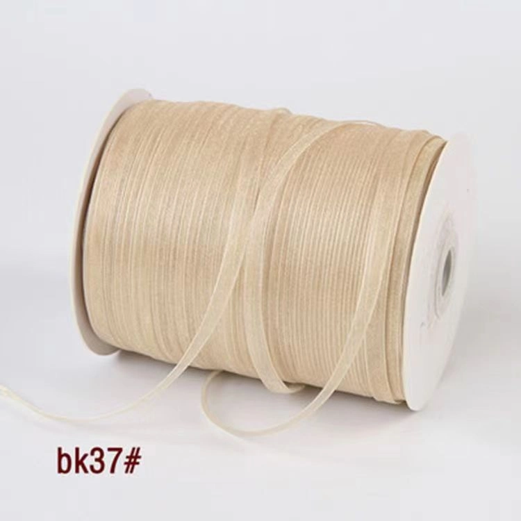 Cuộn 450m ruy băng voan trong suốt bản 1cm làm nơ handmade, trang trí hộp quà ảnh 26
