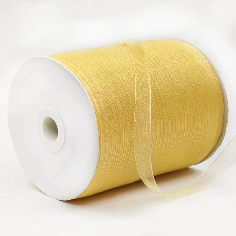 Cuộn 450m ruy băng voan trong suốt bản 1cm làm nơ handmade, trang trí hộp quà ảnh 28