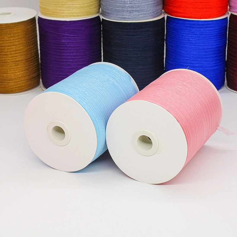 Cuộn 450m ruy băng voan trong suốt bản 1cm làm nơ handmade, trang trí hộp quà  ảnh 5