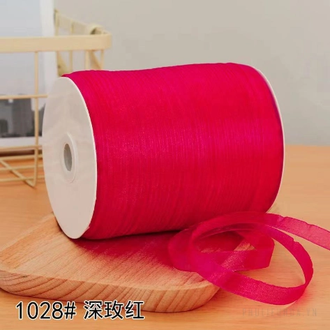 Cuộn 450m ruy băng voan trong suốt bản 1cm làm nơ handmade, trang trí hộp quà ảnh 21