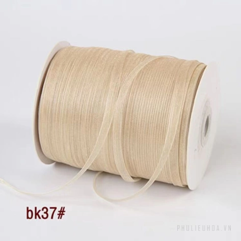 Cuộn 450m ruy băng voan trong suốt bản 1cm làm nơ handmade, trang trí hộp quà ảnh 26