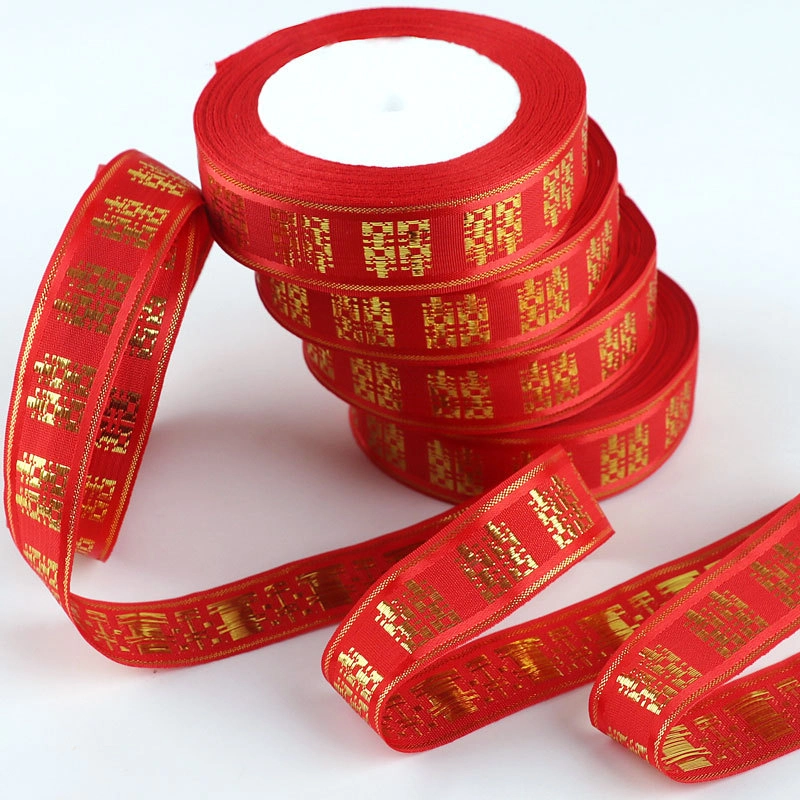 Ruy băng cưới đỏ chữ Phúc khổ 2,5cm x 22m ảnh 4