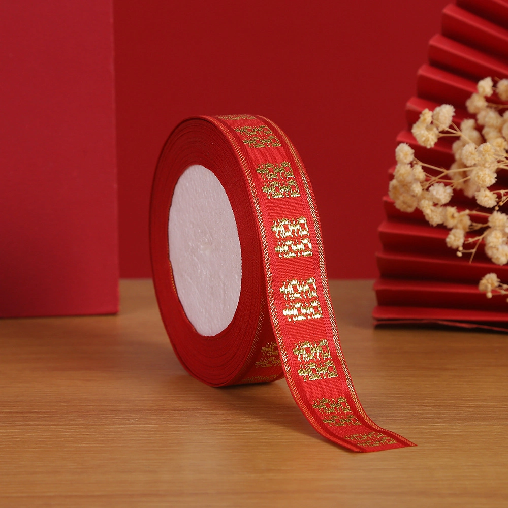 Ruy băng cưới đỏ chữ Phúc khổ 2,5cm x 22m ảnh 6