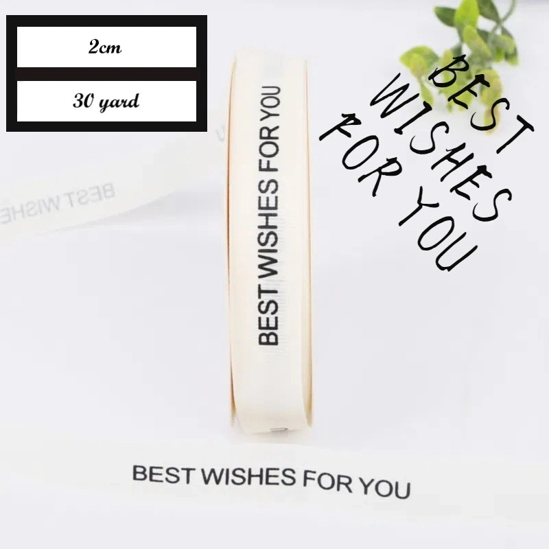 Ruy băng sinh nhật trắng sữa khổ 2cm x 22m Happy Birth Day ảnh 11