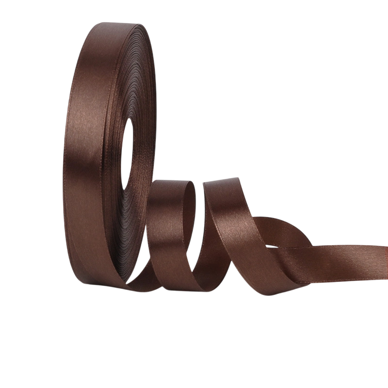Cuộn ruy băng lụa satin trơn khổ 2cm x 100yard lõi xốp ảnh 25