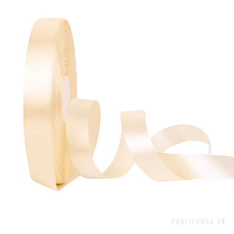 Cuộn ruy băng lụa satin trơn khổ 2cm x 100yard lõi xốp ảnh 13