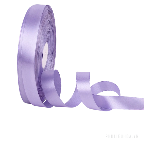 Cuộn ruy băng lụa satin trơn khổ 2cm x 100yard lõi xốp ảnh 17