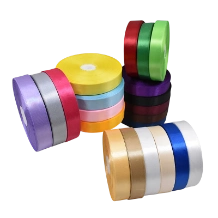Ảnh sản phẩm Cuộn ruy băng lụa satin trơn khổ 2cm x 100yard lõi xốp 1