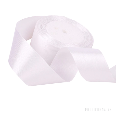 Cuộn ruy băng lụa Satin lõi xốp 4cm x 22m ảnh 8