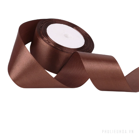 Cuộn ruy băng lụa Satin lõi xốp 4cm x 22m ảnh 19