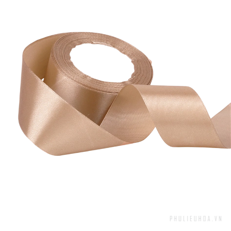 Cuộn ruy băng lụa Satin lõi xốp 4cm x 22m ảnh 30