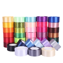 Ảnh sản phẩm Cuộn ruy băng lụa Satin lõi xốp 4cm x 22m 1