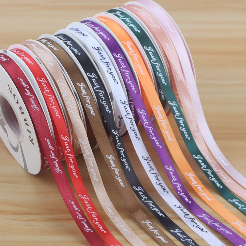 Ruy băng lụa satin Just For You gói hoa buộc quà bản 1cm x 32yard ảnh 4