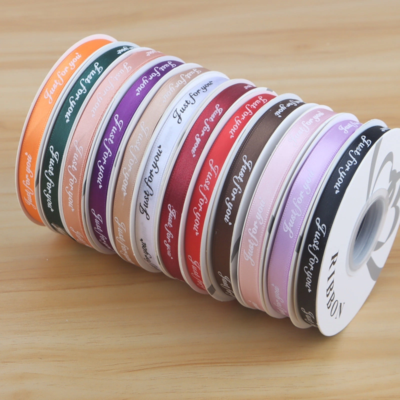 Ruy băng lụa satin Just For You gói hoa buộc quà bản 1cm x 32yard ảnh 2