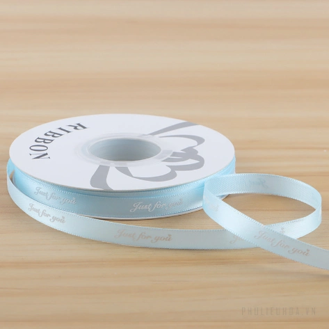 Ruy băng lụa satin Just For You gói hoa buộc quà bản 1cm x 32yard ảnh 6
