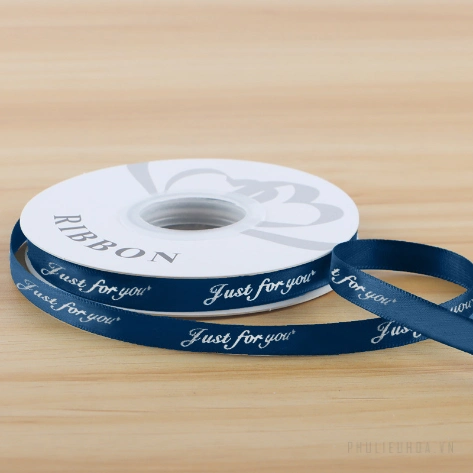 Ruy băng lụa satin Just For You gói hoa buộc quà bản 1cm x 32yard ảnh 7