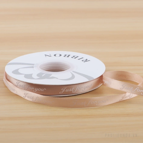 Ruy băng lụa satin Just For You gói hoa buộc quà bản 1cm x 32yard ảnh 10