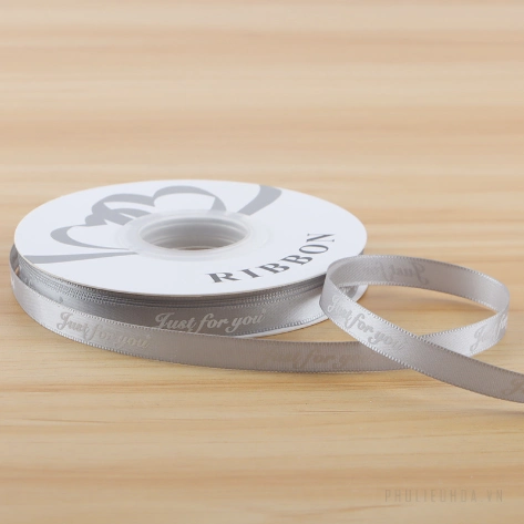 Ruy băng lụa satin Just For You gói hoa buộc quà bản 1cm x 32yard ảnh 11