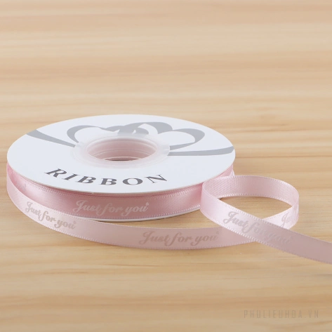 Ruy băng lụa satin Just For You gói hoa buộc quà bản 1cm x 32yard ảnh 12
