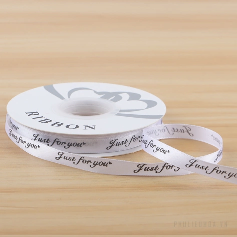 Ruy băng lụa satin Just For You gói hoa buộc quà bản 1cm x 32yard ảnh 20