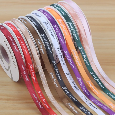 Ruy băng lụa satin Just For You gói hoa buộc quà bản 1cm x 32yard ảnh 4