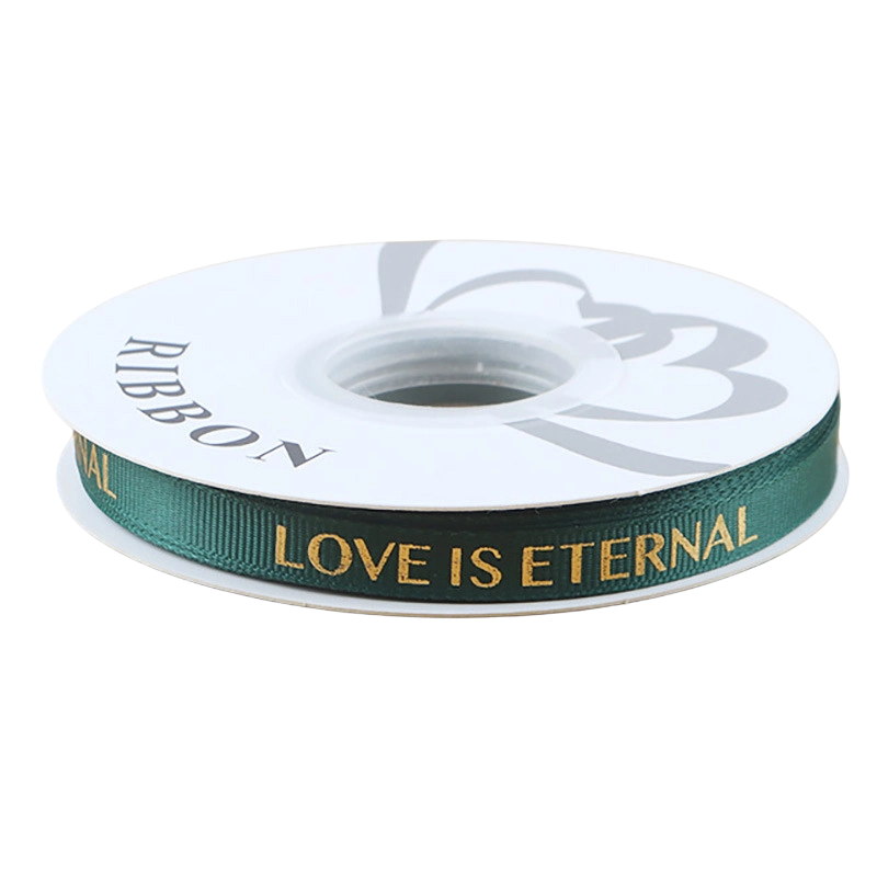 Dây ruy băng gân in chữ đồng Love Is Eternal bản 1cm 32yard nhiều màu  ảnh 9